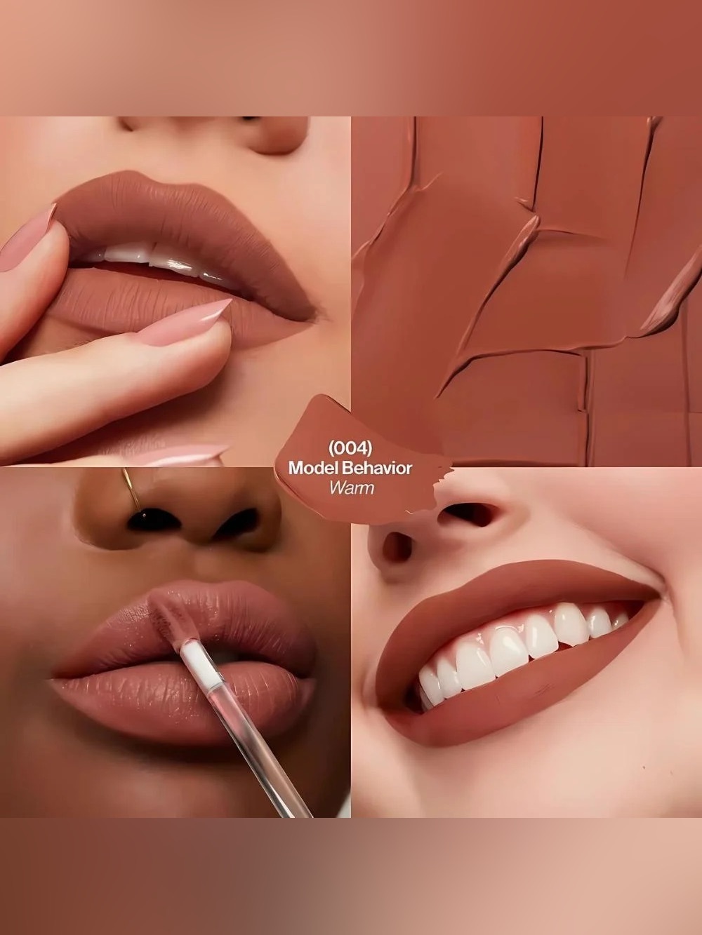 Warm Model Behavior Liquid Lipstick - Neutral Brown Shade revlon colorstay matte